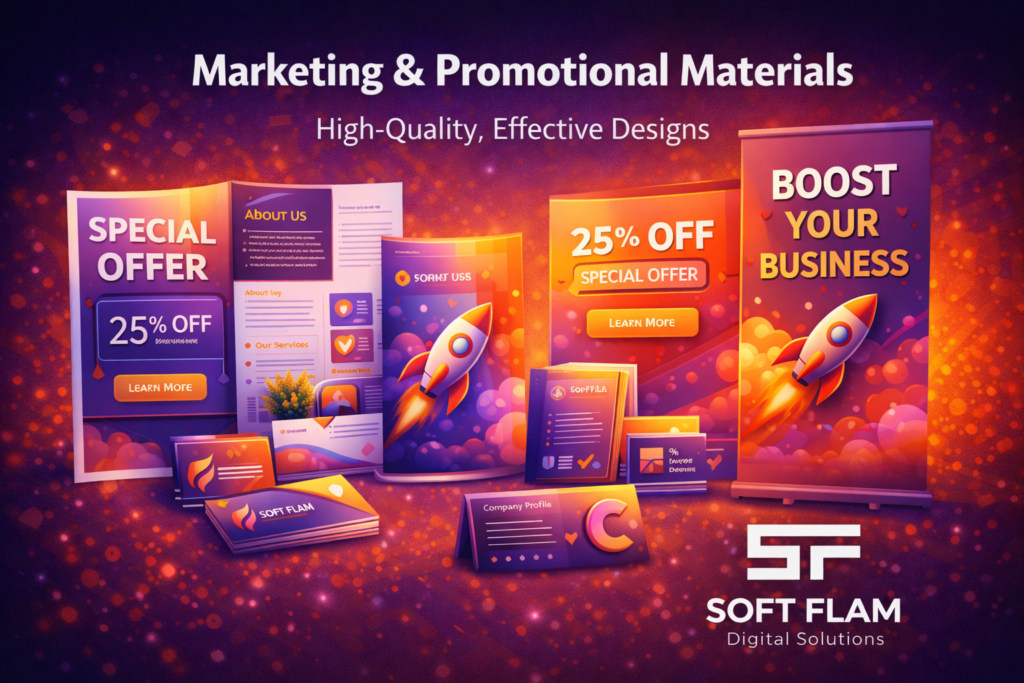 marketing & promotional materials by soft flam