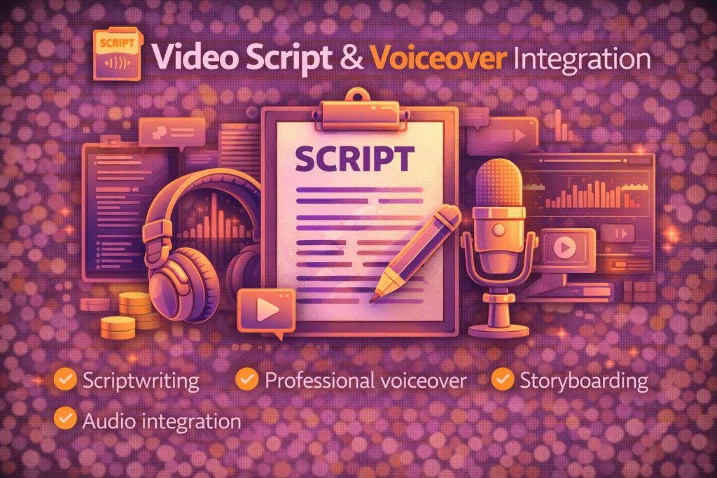 video script & voiceover integration